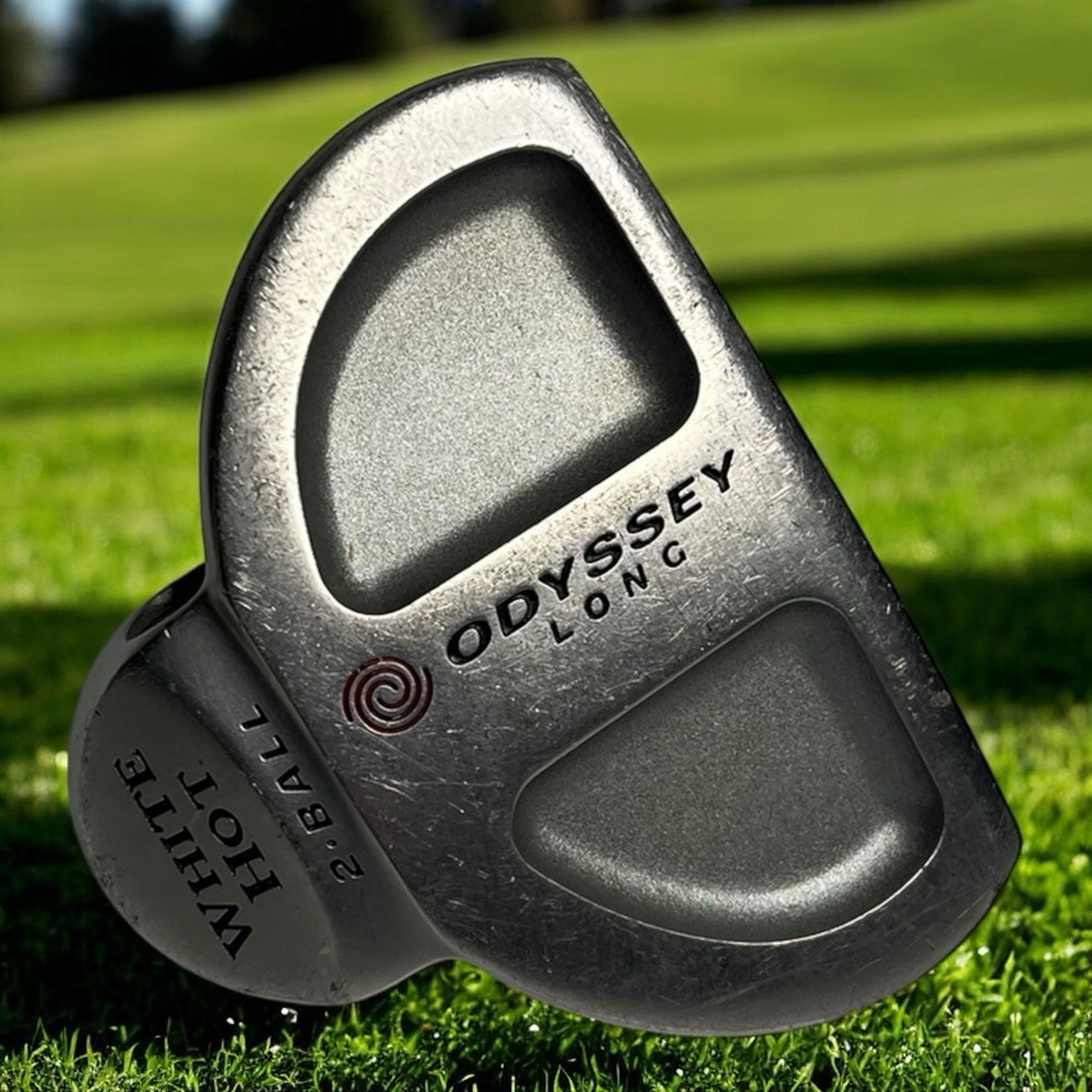 ODYSSEY Long White Hot 2 Ball Mallet Putter Right Hand Golf Club Head Only